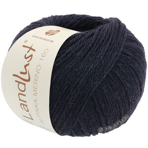 Lana Grossa LANDLUST Alpaka Merino 160 | 412-bleu noir