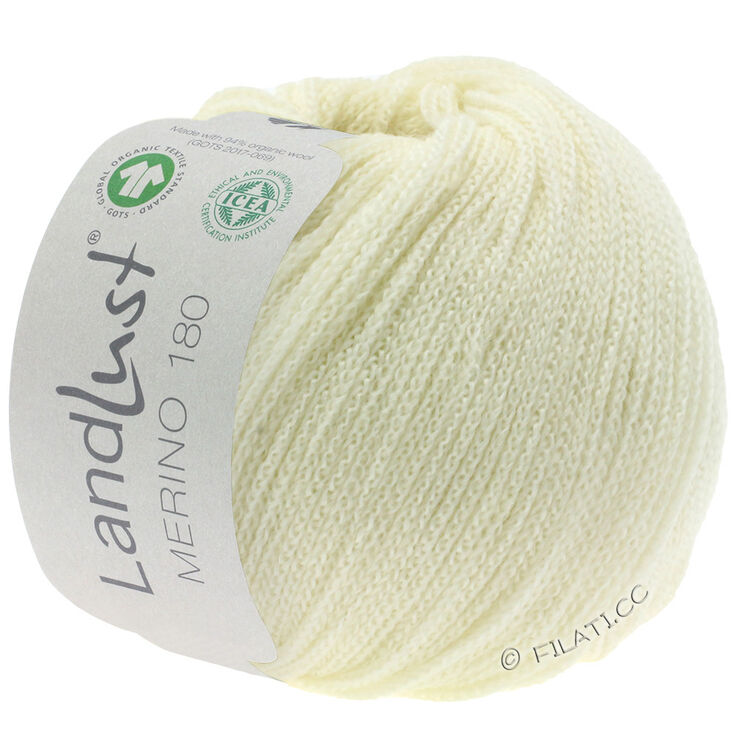 Lana Grossa LANDLUST MERINO 180 (GOTS & ICEA) | 201-écru