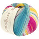 Lana Grossa LANDLUST DIE SOCKENWOLLE 150g 6-Ply | 911-fuchsia/framboise/jaune/écru/jade