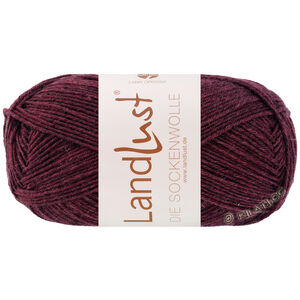 Lana Grossa LANDLUST DIE SOCKENWOLLE 50g Mélange | 1602-rouge vin chiné