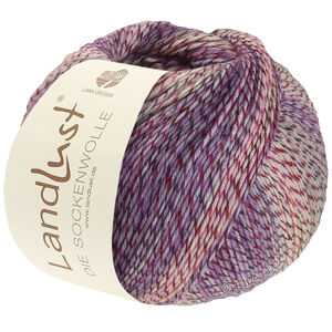 Lana Grossa LANDLUST DIE SOCKENWOLLE PRINT | 217-écru/rose/pourpre/rose vif/fuchsia/anthracite chiné