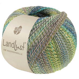 Lana Grossa LANDLUST DIE SOCKENWOLLE PRINT | 221-limette/olive clair/olive foncé/gris clair/bleu clair/turquoise/jade/bleu chiné