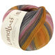 Lana Grossa LANDLUST DIE SOCKENWOLLE | 132-orange/jaune vitellus/orange saumon/gris/beige gris/rose délicat/rose/carnation/gris clair rayé