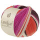 Lana Grossa LANDLUST DIE SOCKENWOLLE | 135-brun gris/fuchsia/écru/terre cuite/orchidée rayé