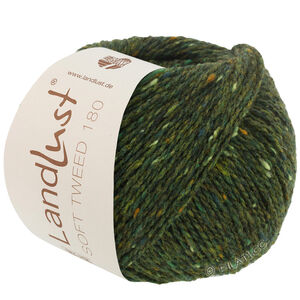 Lana Grossa LANDLUST Soft Tweed 180 | 107-vert foncé chiné