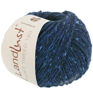 Lana Grossa LANDLUST Soft Tweed 180 | 114-bleu foncé chiné
