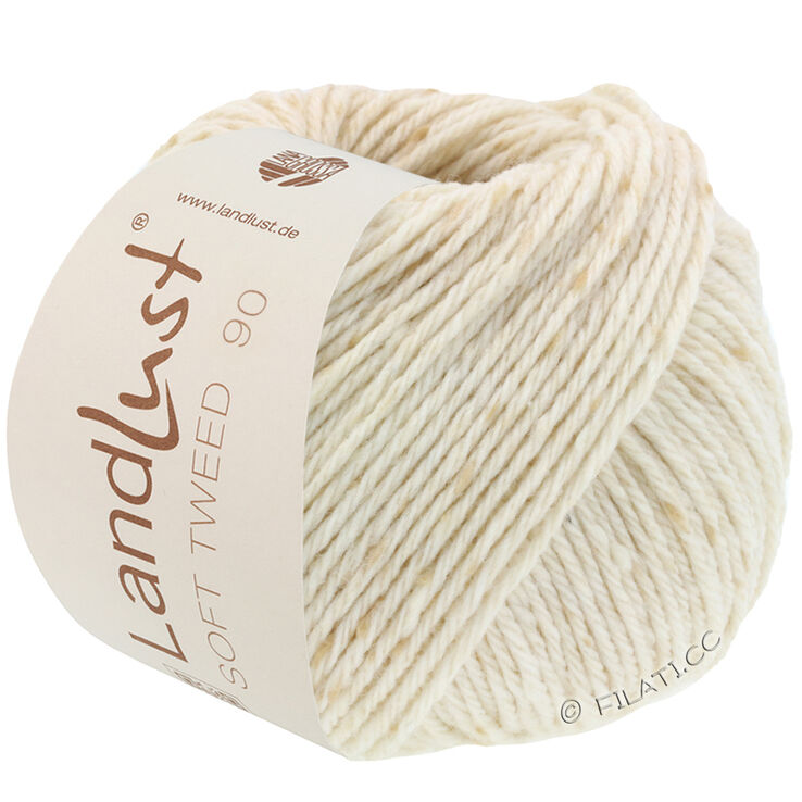 Lana Grossa LANDLUST Soft Tweed 90 | 01-nature chiné