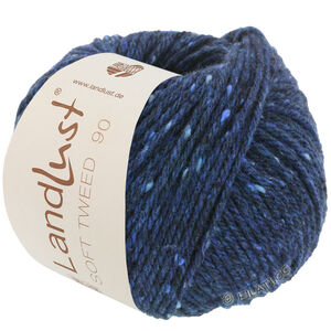 Lana Grossa LANDLUST Soft Tweed 90 | 14-bleu foncé chiné