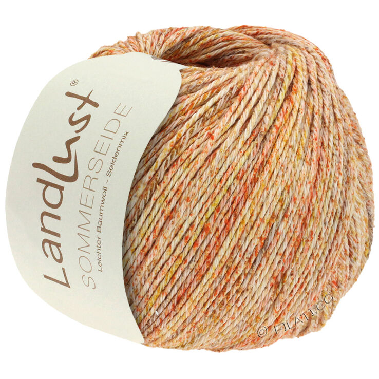 Lana Grossa LANDLUST SOMMERSEIDE Mélange | 101-orange chiné