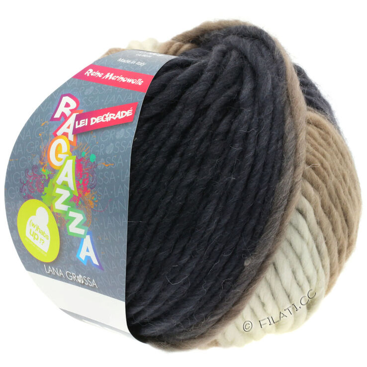 Lana Grossa LEI Dégradé | 501-écru/chameau/anthracite