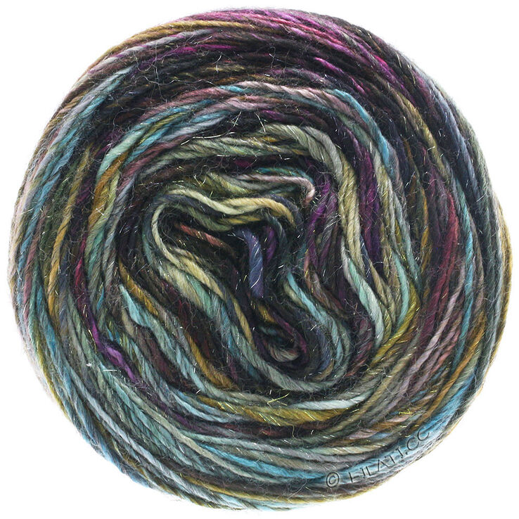 Lana Grossa LUCIA | 201-gris/beige/olive/lilas/anthracite/terre d'ombre