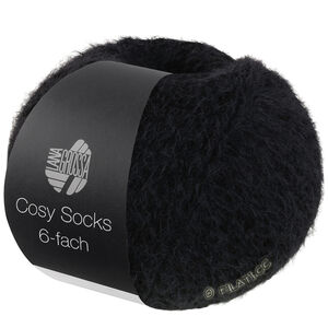 Lana Grossa MEILENWEIT 6-FACH 150g Cosy Socks | 1015-noir