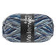 Lana Grossa MEILENWEIT 6-FACH 150g Fantasy | 9563-gris foncé/gris clair/bleu nuit/jean/écru/gris pourpre/bleu pétrole