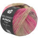 Lana Grossa MEILENWEIT 6-FACH 150g Alpaca Print | 1201-rose vif/rose/aubergine/beige/moutarde/brun foncé