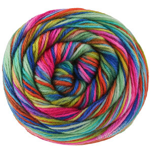 Lana Grossa MEILENWEIT 6-FACH 150g Cascata | 9746-bleu ciel/bleu clair/violet rouge/fuchsia/rose vif/vert/pétrole/menthe/turquoise