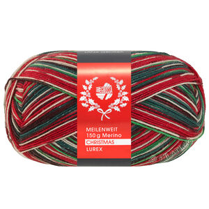 Lana Grossa MEILENWEIT 6-FACH 150g Merino Christmas Lurex | 642-
