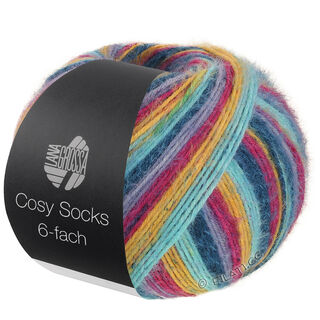 Lana Grossa MEILENWEIT 6-FACH 150g Cosy Socks Multi Stripes