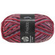 Lana Grossa MEILENWEIT 6-FACH 150g Freddo | 9740-gris foncé/blanc/bourgogne/rouge/rose gris/mauve