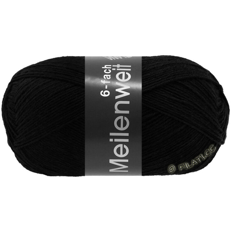 Lana Grossa MEILENWEIT 6-FACH 150g | 8814-noir