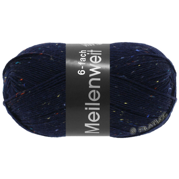 Lana Grossa MEILENWEIT 6-FACH 150g Mouliné/Tweed | 8816-bleu nuit chiné
