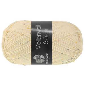 Lana Grossa MEILENWEIT 6-FACH 150g | 9862-écru chiné