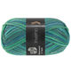 Lana Grossa MEILENWEIT 8-FACH 150g Invernob | 9989-bleu clair/bleu ciel/bleu foncé/vert clair/jade/gris
