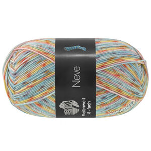 Lana Grossa MEILENWEIT 8-FACH 150g Neve | 9992-menthe/rose/jaune/orange/lilas/aubergine