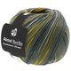 Lana Grossa MEILENWEIT 100g Cashmere Street (ABOUT BERLIN) | 835-gris foncé/gris moyen/gris argent/jaune/vert kaki