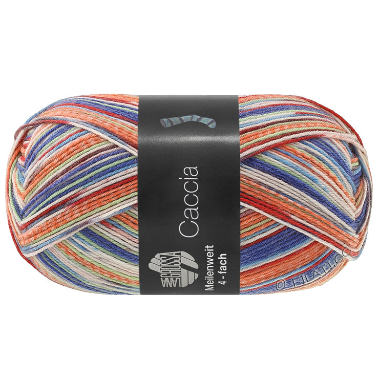 Lana Grossa MEILENWEIT 100g Caccia | 5301-rouille/vert clair/beige gris/bleu ciel/marine/rouge foncé/mûre