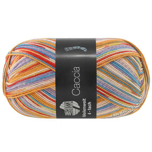 Lana Grossa MEILENWEIT 100g Caccia | 5304-jaune ocre/bleu turquoise/beige clair/limette/rouge rouille/pourpre/rose