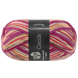 Lana Grossa MEILENWEIT 100g Caccia | 5307-violet rouge/rouge vin/rosé/terre d'ombre/lilas/orange jaune