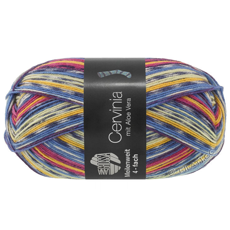 Lana Grossa MEILENWEIT 100g Cervinia | 1701-bleu d'encre/bleu ciel/écru/aubergine/Rouge baie/bourgogne/jaune/jean/limette