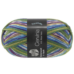 Lana Grossa MEILENWEIT 100g Cervinia | 1705-vert foncé/vert mousse/vert olive/bleu/bleu nuit/écru/bleu ciel/gris/violet foncé