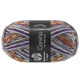 Lana Grossa MEILENWEIT 100g Cervinia | 1707-violet foncé/gris clair/gris foncé/gris souris/écru/brun/bleu nuit