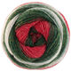 Lana Grossa GOMITOLO (Christmas Edition Lurex) | 116-rouge lumineux/rouge foncé/vert foncé/écru/vert blanc/Blanc rouge