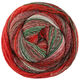 Lana Grossa GOMITOLO (Christmas Edition Lurex) | 120-rouge gris/Blanc rouge/écru/vert foncé/gris vert/vert rouge/rouge foncé/jade/rouge rayé