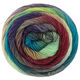 Lana Grossa MEILENWEIT 100g Color Mix Multi | 8023-nougat/brun rouge/gris pourpre/vert pastel/menthe/pétrole/émeraude