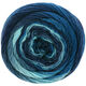 Lana Grossa MEILENWEIT 100g Color Mix Soft | 8055-bleu acier/bleu gris/bleu clair/bleu ciel/bleu moyen/bleu foncé