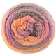 Lana Grossa MEILENWEIT 100g Color Mix Soft | 8069-gris clair/rosé/saumon/oeillet rose/quartz rose/orange clair/gris/mauve