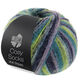 Lana Grossa MEILENWEIT 100g Cosy Socks Multi Stripes | 157-lavande/pétrole/vert mai/turquoise/bleu nuit