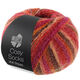 Lana Grossa MEILENWEIT 100g Cosy Socks Multi Stripes | 159-rouge/fuchsia/orange/brun foncé/saumon