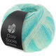 Lana Grossa MEILENWEIT 100g Cosy Socks Soft Stripes | 102-jade/vert clair/vert blanc/écru