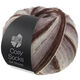 Lana Grossa MEILENWEIT 100g Cosy Socks Soft Stripes | 103-moka/brun gris/beige/crème
