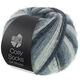 Lana Grossa MEILENWEIT 100g Cosy Socks Soft Stripes | 104-anthracite/gris foncé/gris souris/gris clair