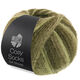 Lana Grossa MEILENWEIT 100g Cosy Socks Soft Stripes | 107-vert clair/vert réséda/gris vert/vert mousse