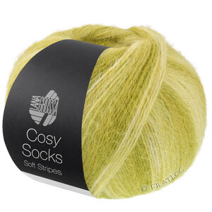 Lana Grossa MEILENWEIT 100g Cosy Socks Soft Stripes | 116-limette/pistache/olive clair