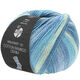 Lana Grossa MEILENWEIT 100g Cotton Bamboo Denim | 3318-pétrole/écru/turquoise/bleu clair/bleu comme violettes