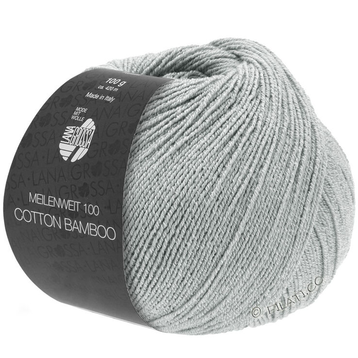 Lana Grossa MEILENWEIT 100g Cotton Bamboo | 14-gris clair