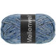 Lana Grossa MEILENWEIT 100g Blue Denim Mix | 4609-bleu clair/bleu moyen/bleu foncé/gris moyen/gris foncé