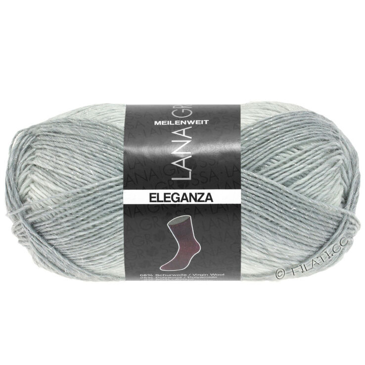 Lana Grossa MEILENWEIT 50g Eleganza | 6701-gris argent/gris clair